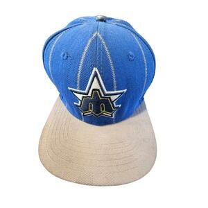 Seattle Mariners Pro Standard Cooperstown Snapback Hat Blue Tan 20th Anniversary
